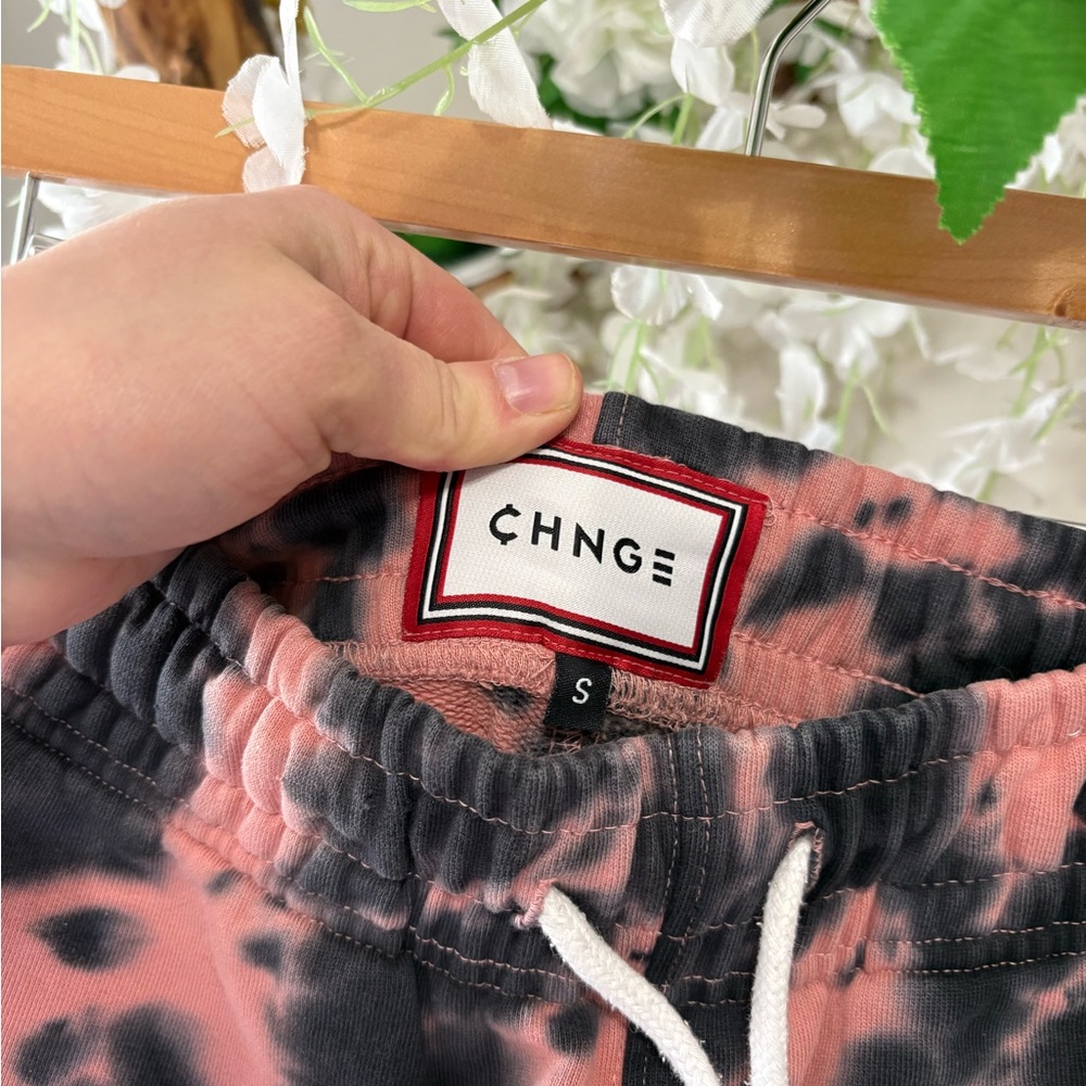 CHNGE Pink and Black Tie-Dye Jogger Sweatpants - Picture 3 of 6